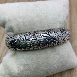Premier Designs Filigree Style Silver Tone Cuff Bracelet